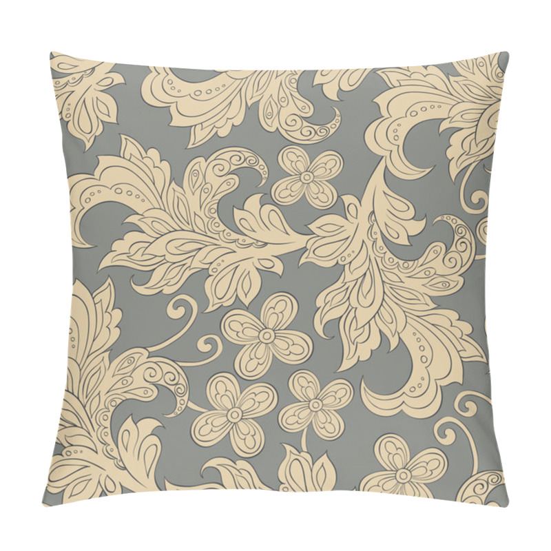 Personality  Pattern With Folkloric Flowers Pillow Covers