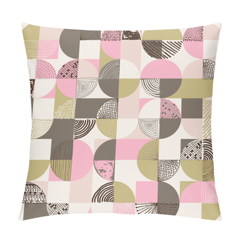 Personality  Creative Geometric And Handdrawn Seamless Pattern Pillow Covers