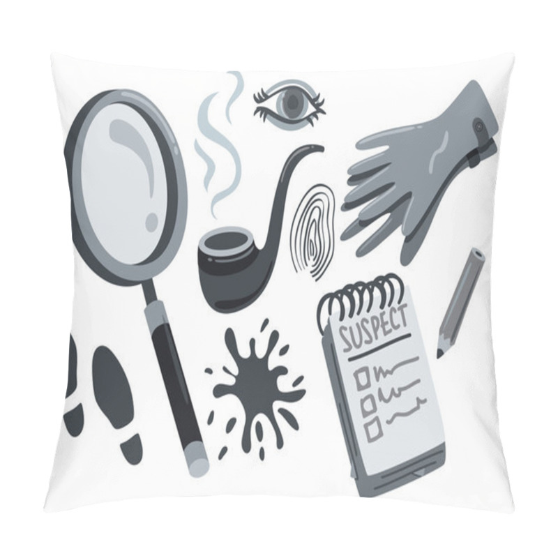 Personality  Detective Stuff Pillow Covers