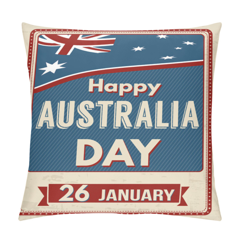 Personality  Australia Day  Retro Poster Pillow Covers