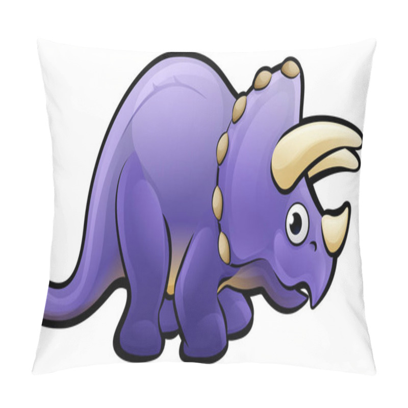 Personality  Triceratops Dinosaur Cartoon Character Pillow Covers