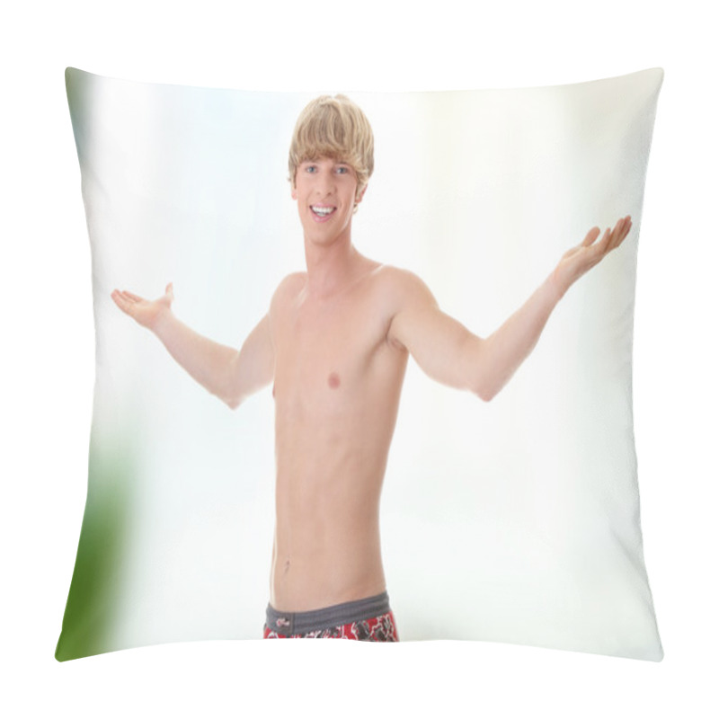 Personality  Atheletic Man In Shorts Pillow Covers