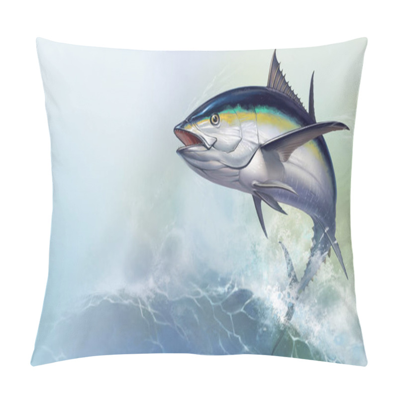 Personality  Tuna Jumps Out Of The Sea Pillow Covers