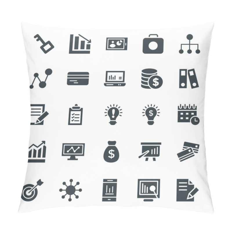 Personality  Business Cool Vector Icons 4 Pillow Covers