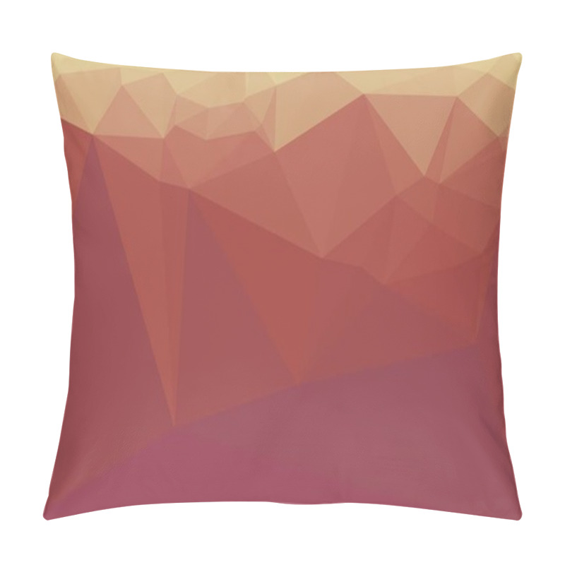 Personality  Pink And Prismatic Background With Polygonal Pattern Pillow Covers