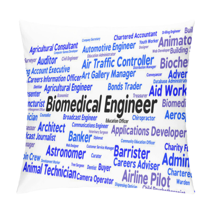 Personality  Biomedical Engineer Means Career Mechanic And Words Pillow Covers