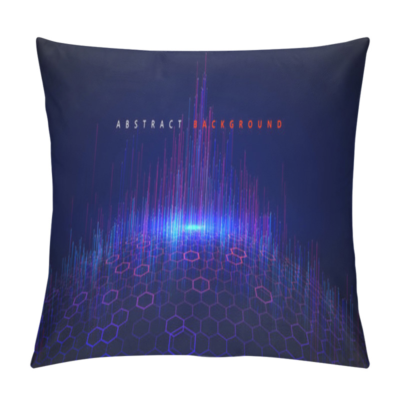 Personality  Matrix Of Countless Blocks, Big Data,globalization Concept, Quantum Computer Concept,cloud Computing. Pillow Covers