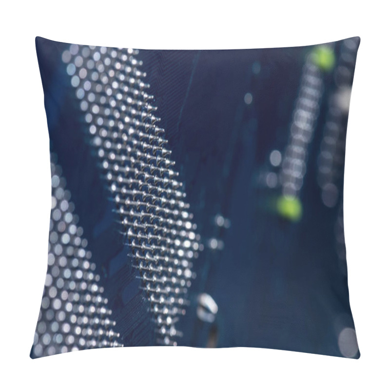 Personality  Selective Focus Of Computer Motherboard Elements Pillow Covers