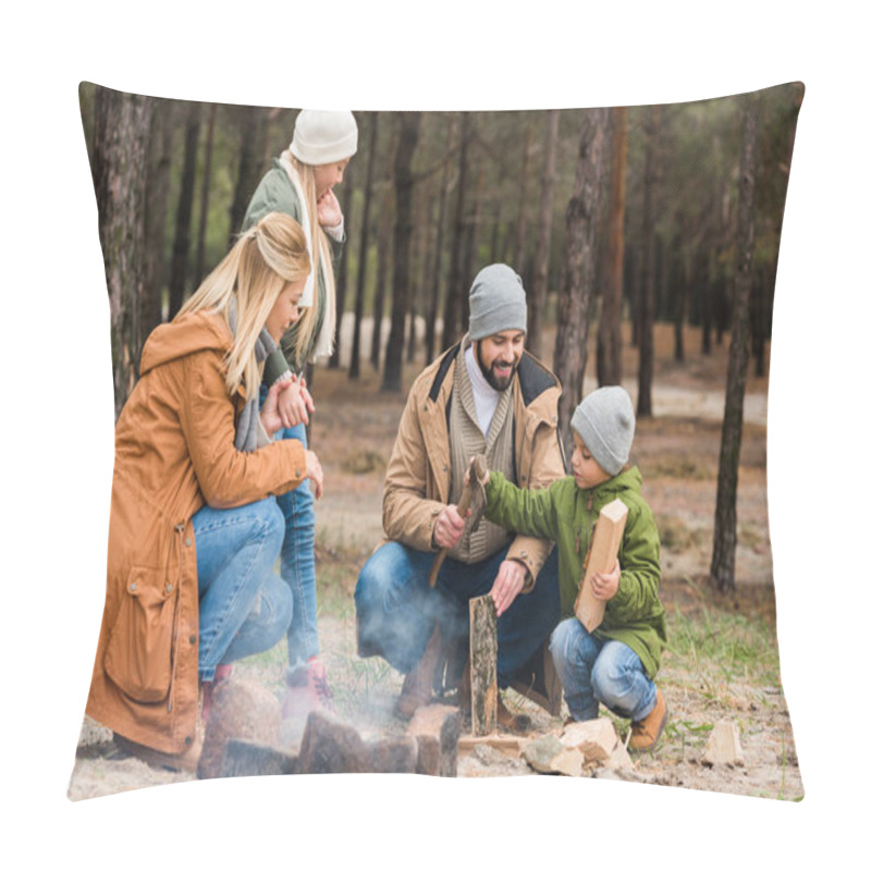 Personality  Making Campfire Pillow Covers