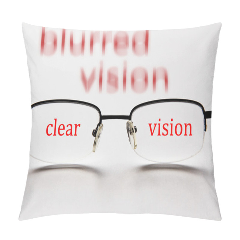 Personality  Blurred Vision Clear Vision With Glasses Pillow Covers