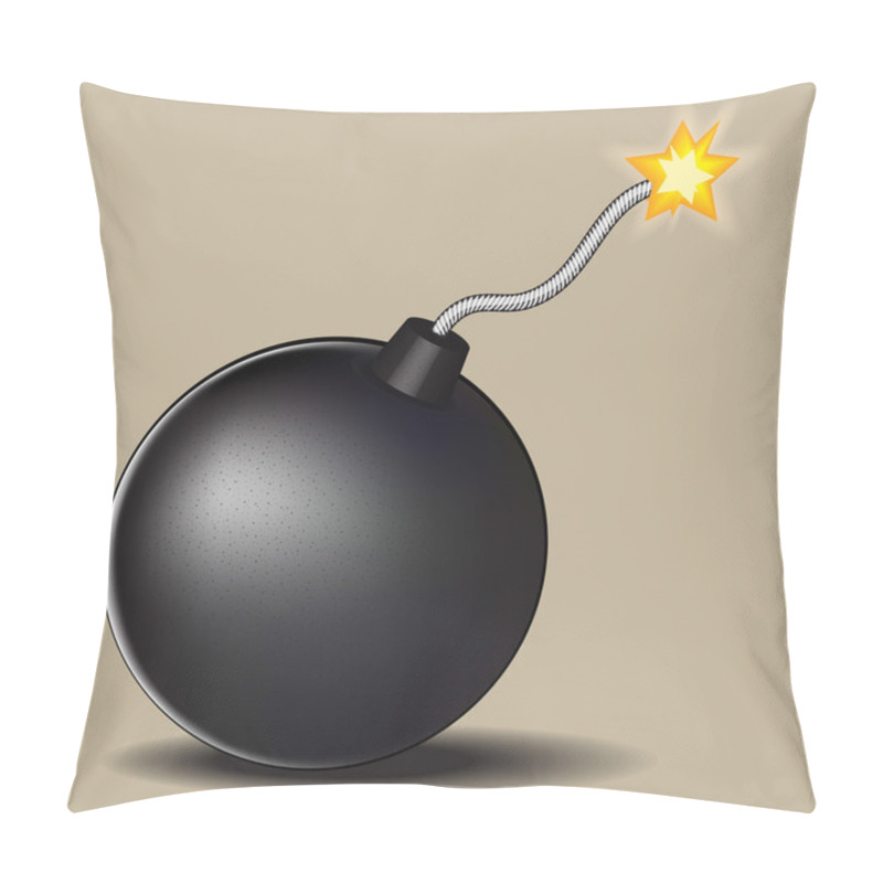 Personality  Bomb With Burning Fuse Pillow Covers