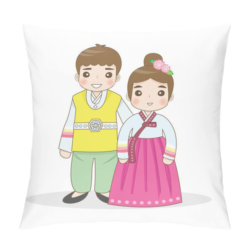 Personality  Korean Traditional Dress Pillow Covers