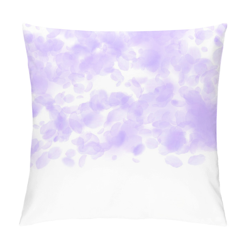 Personality  Violet Flower Petals Falling Down. Magnificent Rom Pillow Covers