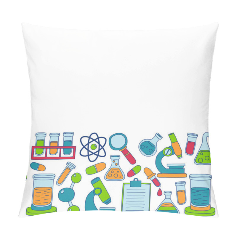 Personality  Chemistry Pharmacology Natural Sciences Vector Doodle Set Pillow Covers