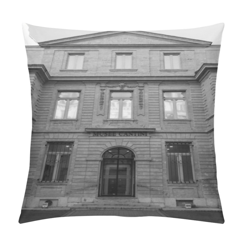 Personality  Marseille, France - January 28, 2022: Front Facade And Entrance Of Cantini Museum, Musee Cantini In Marseille, France. Pillow Covers