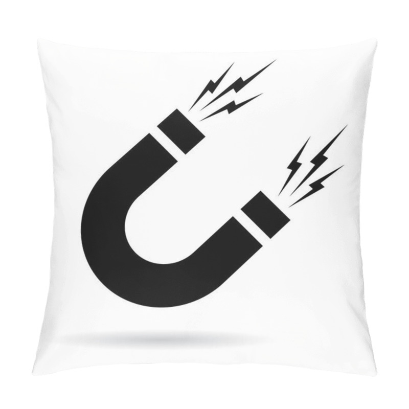 Personality  Magnet Vector Icon Pillow Covers