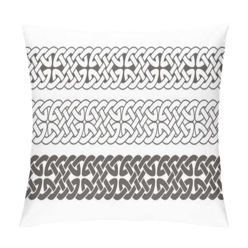 Personality  Celtic Knot Braided Frame Border Ornament. Pillow Covers