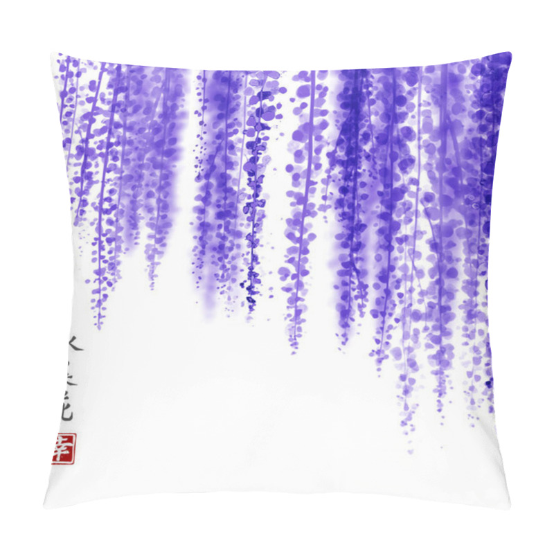 Personality  Wisteria Hand Drawn With Ink Pillow Covers