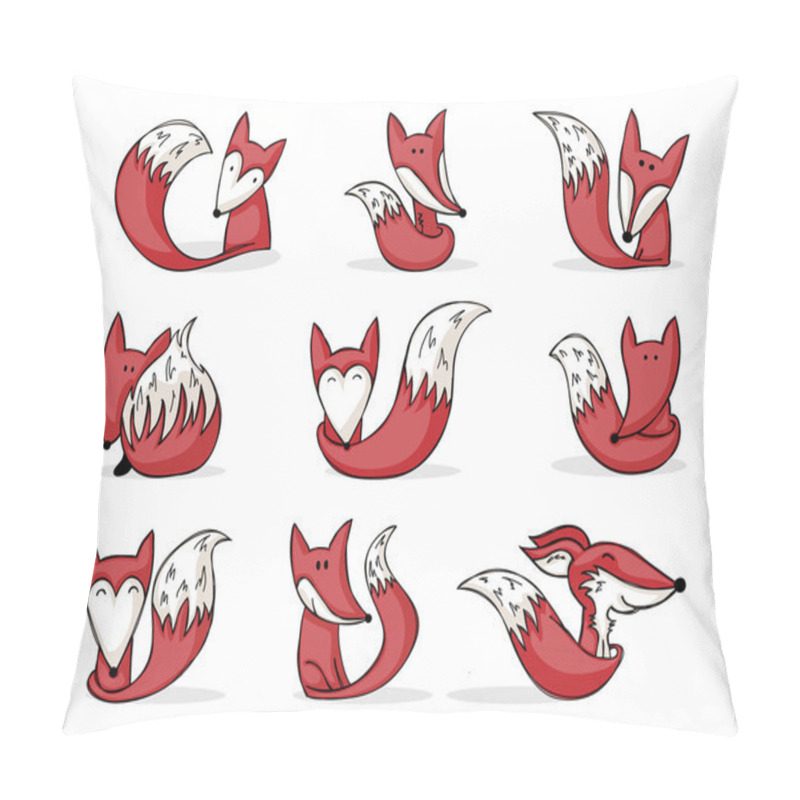 Personality  Collection Of Cartoon Foxes Pillow Covers