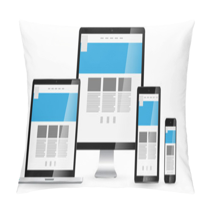 Personality  Modern Digital Tech Device Collection Pillow Covers