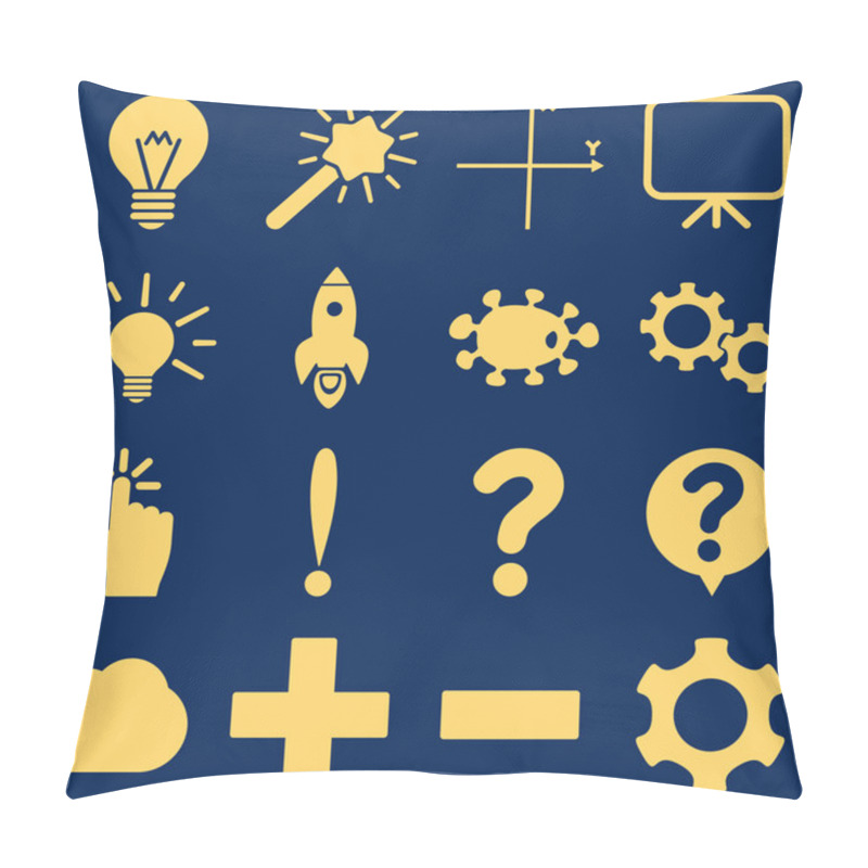 Personality  Basic Science And Knowledge Icons Pillow Covers