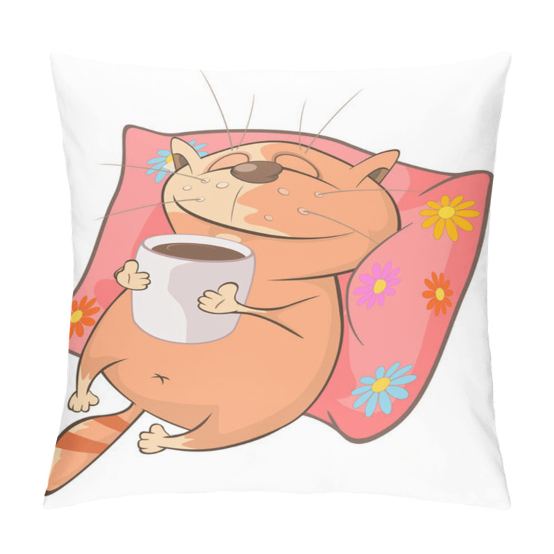 Personality  Cartoon Cute Cat Pillow Covers