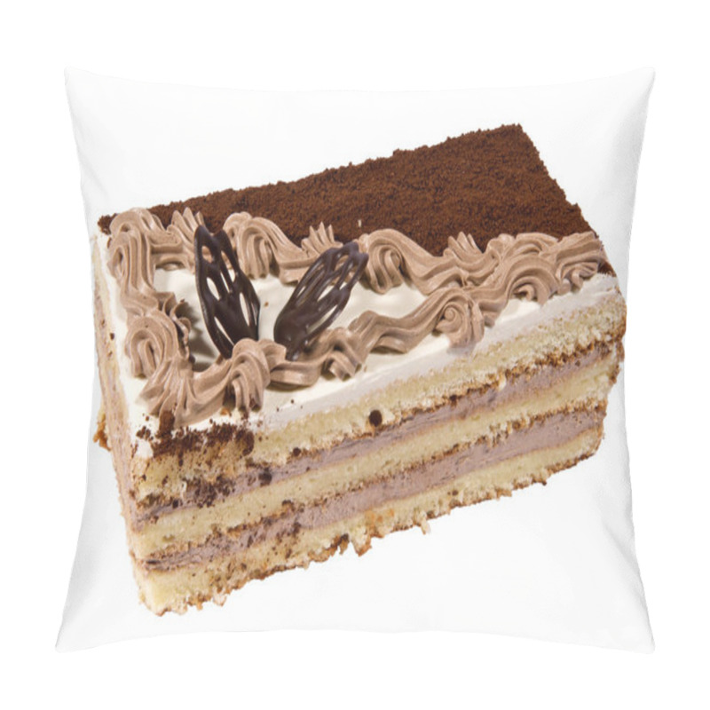 Personality  Cake On A White Background Pillow Covers