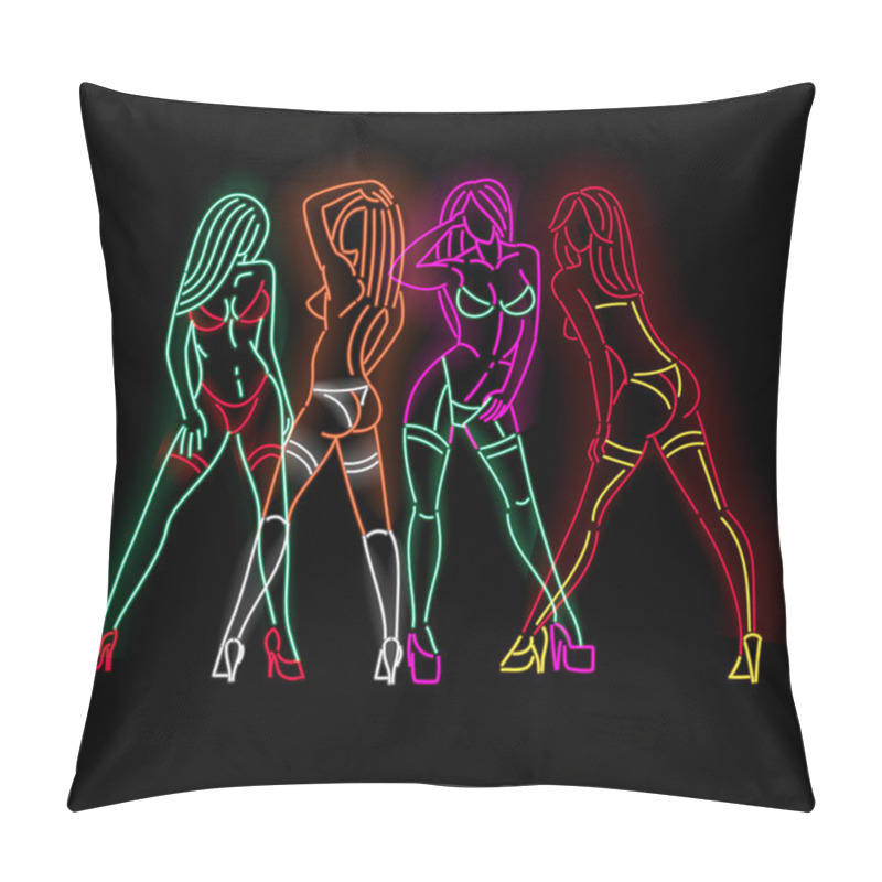 Personality  Neon Ladies Pillow Covers