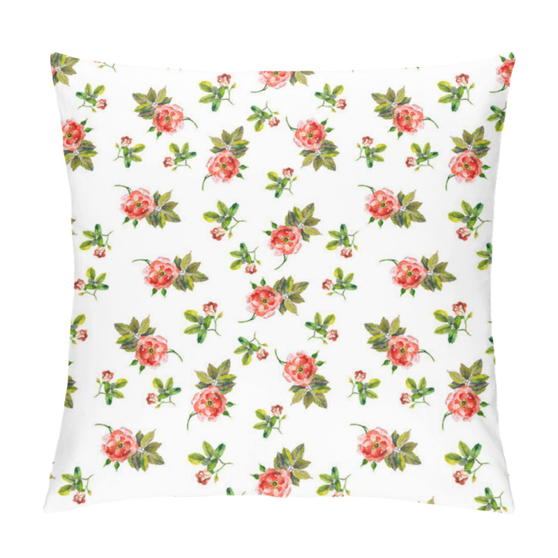 Personality  Spring Seamless Pattern With Wild Roses Pillow Covers