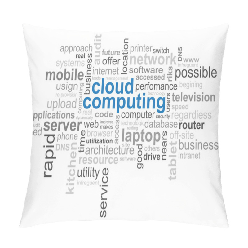 Personality  Cloud Computing Word Pillow Covers