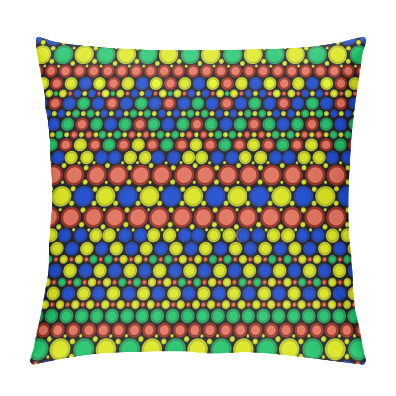 Personality  Australian Dot Pattern. Australian Aboriginal Geometric Art Conc Pillow Covers