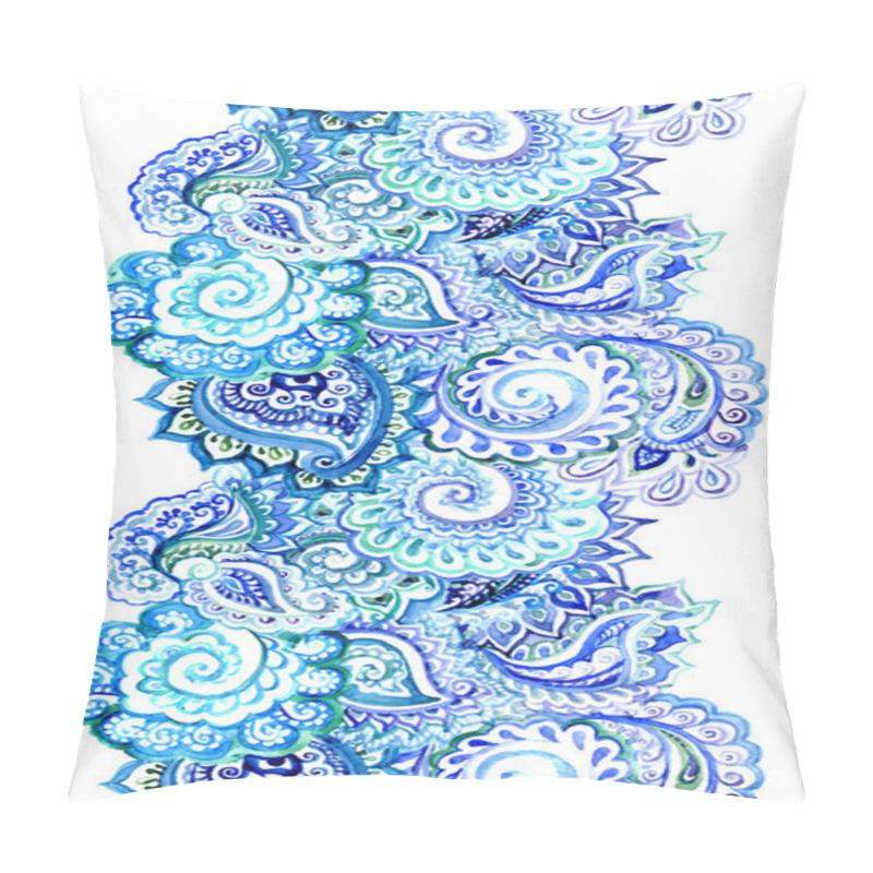 Personality  Repeats Seamless Border With Persian Ornament Pillow Covers