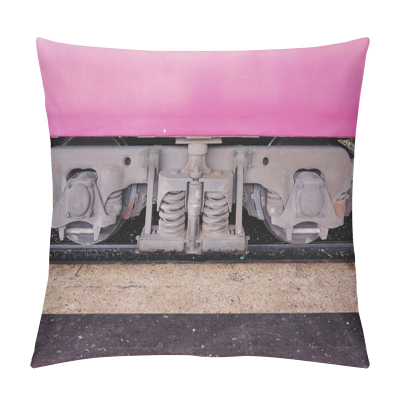 Personality  Train Bogie With Frame, Coil Springs, Wheels And Axle Bearings Pillow Covers