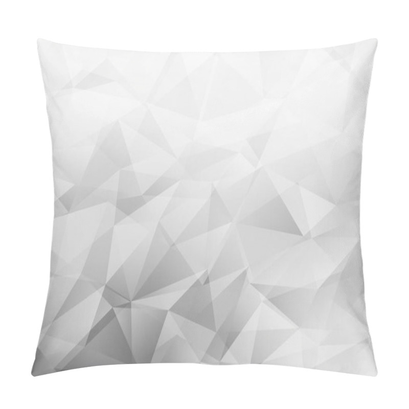 Personality  Light Gray Vector Abstract Mosaic Background. Glitter Abstract Illustration With An Elegant Triangles. Textured Pattern For Your Backgrounds. Pillow Covers