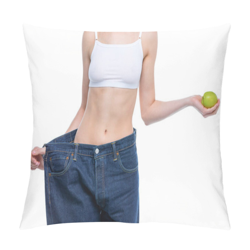 Personality  Young Slim Woman Pillow Covers