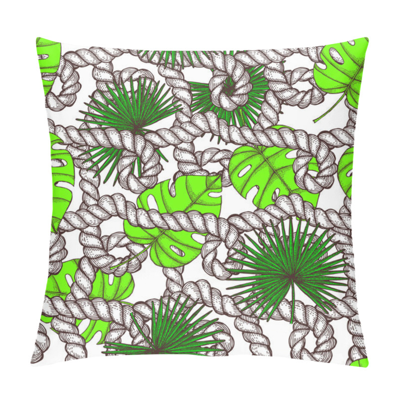 Personality  Palm Leaves And Ropes Pillow Covers