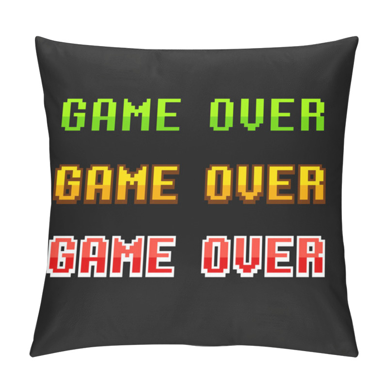 Personality  Game Over 8 Bit Set Pillow Covers