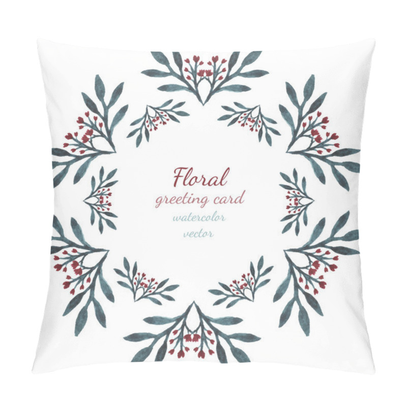 Personality  Blue Traditional Floral Frame Pillow Covers