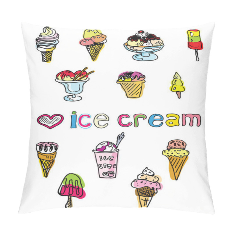 Personality  Ice Cream Pillow Covers