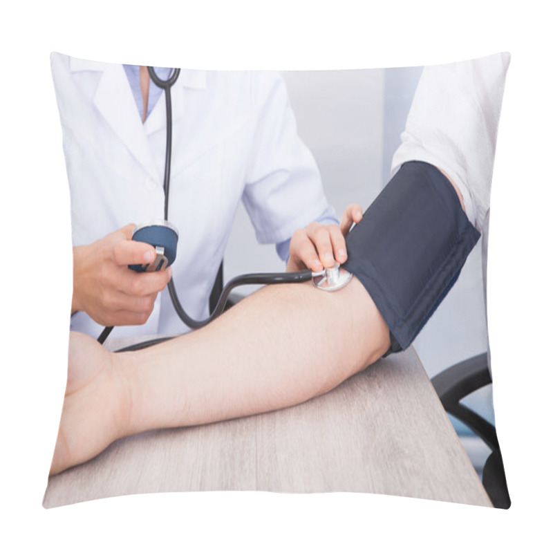 Personality  Doctor's Hand Checking Blood Pressure Pillow Covers