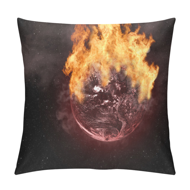 Personality  Planet On Fire Pillow Covers