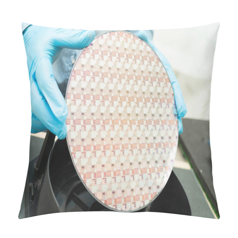 Personality  Silicon Wafer For Manufacturing Semiconductor Of Integrated Circuit. Pillow Covers