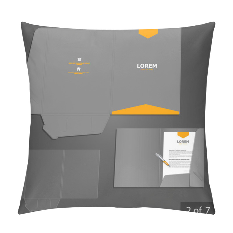 Personality  Folder Template Design Pillow Covers