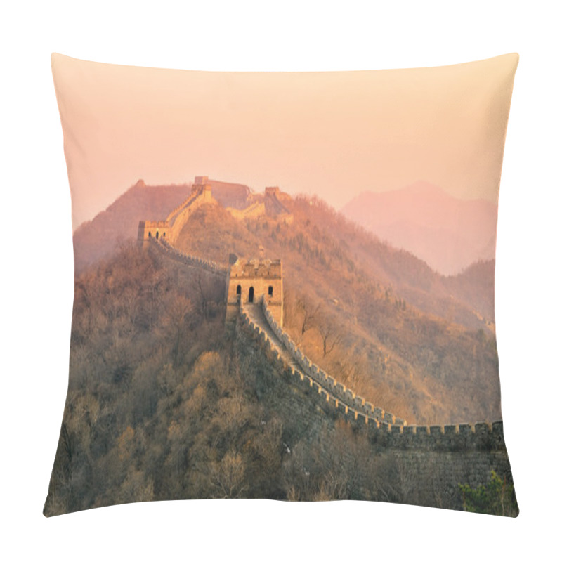 Personality  Great Wall Sunset Pillow Covers