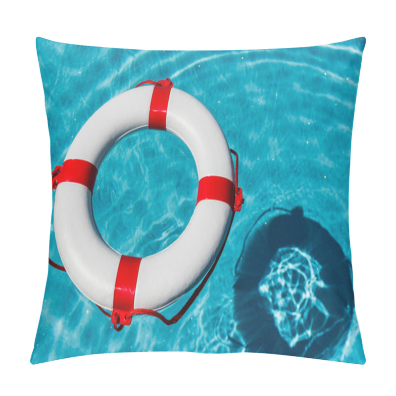 Personality  Lifebuoy In A Pool Pillow Covers