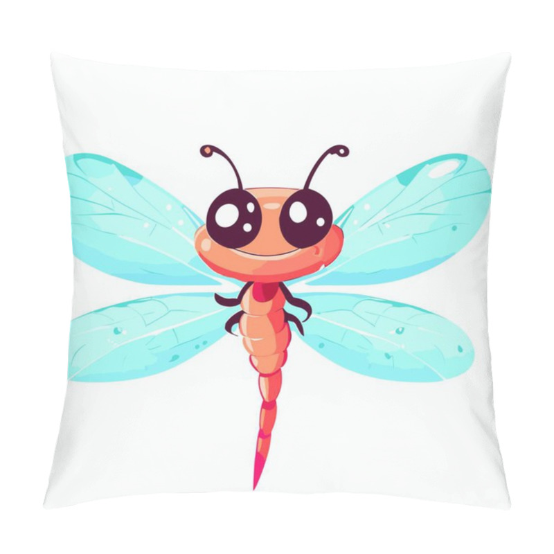 Personality  Insect, Cute Insect Vector Illustration For Bugs And Creepy,Crawly Designs Pillow Covers