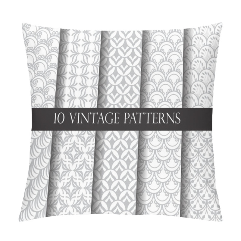 Personality  10 Different Classic Traditional Vector Patterns Pillow Covers