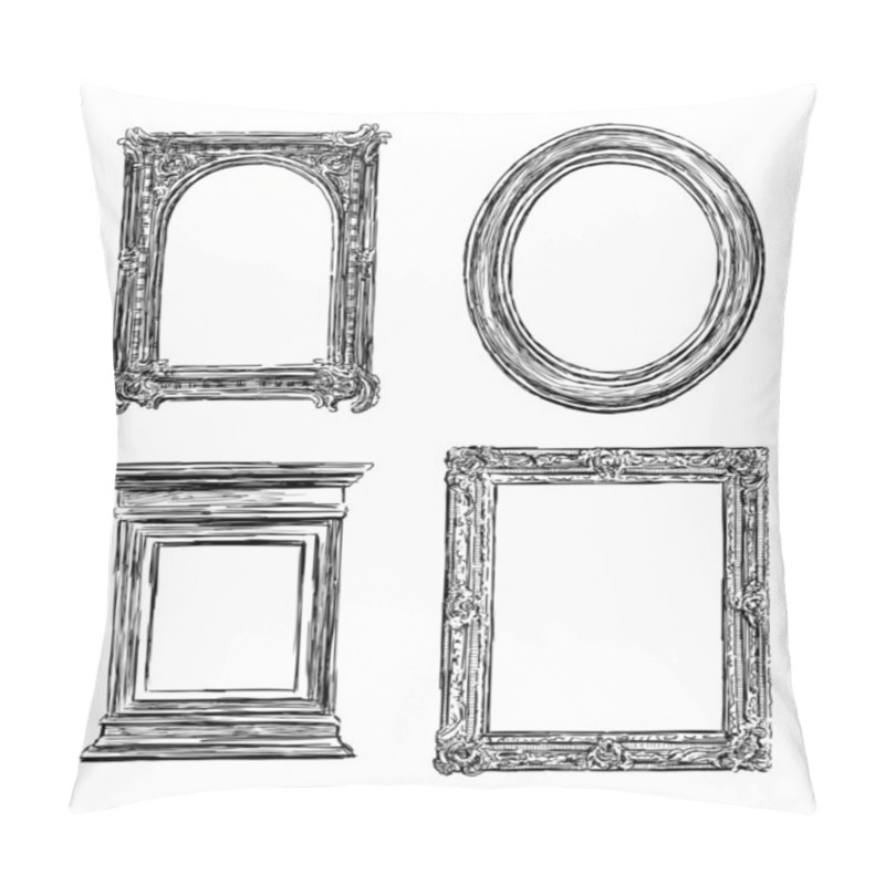 Personality  Old Decorative Frames Pillow Covers