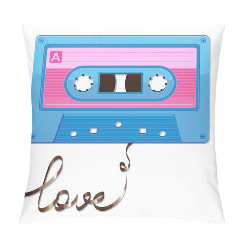 Personality  Audio Cassette Tape. Film Written Love Pillow Covers