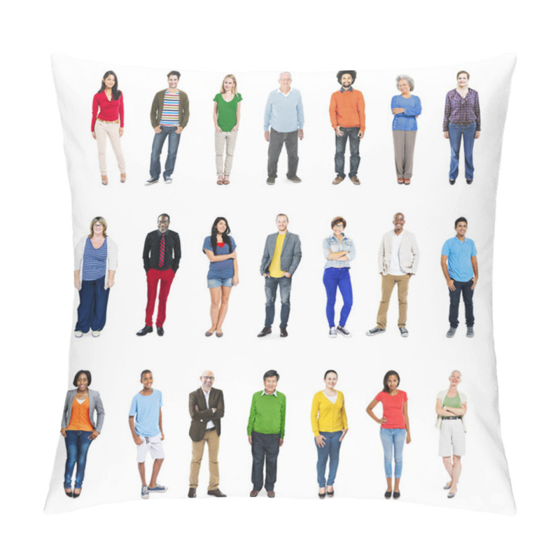 Personality  People Of Different Ages And Nationalities Pillow Covers